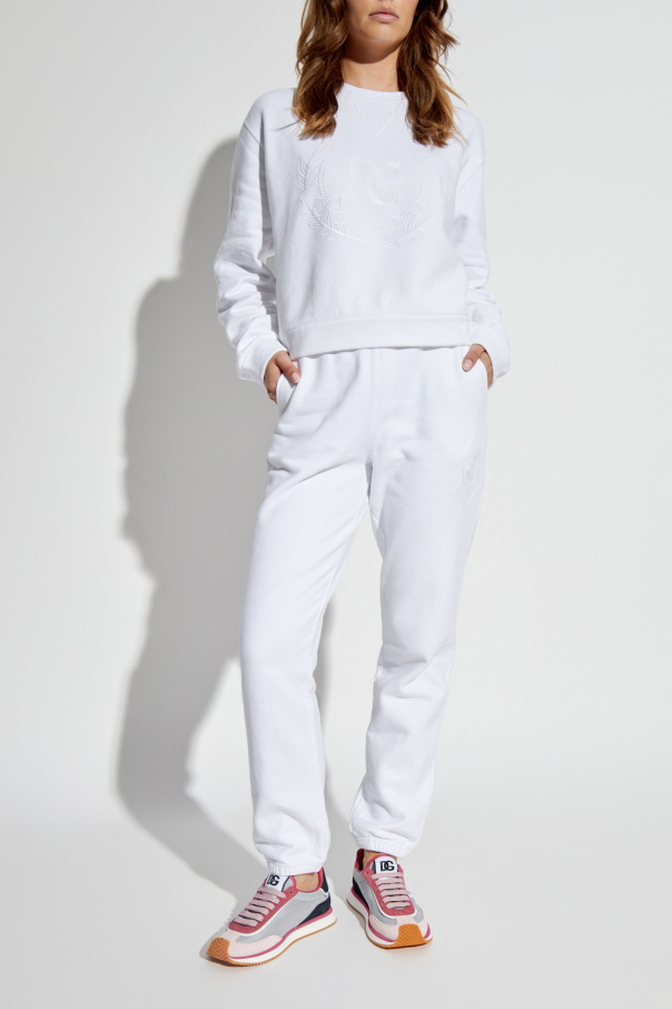 Sweatshirt mit gesticktem logo od Dolce & Gabbana